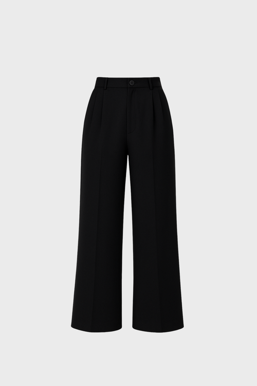 Calça Pantalona Alfaiataria Preta Feminina