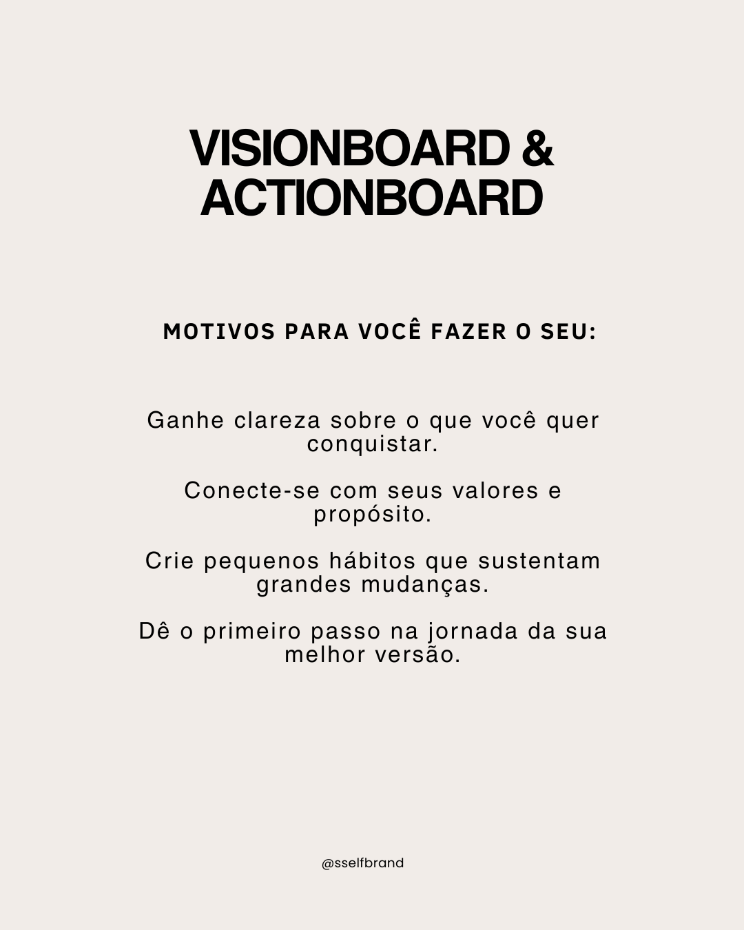 Visionboard & Actionboard SSELF